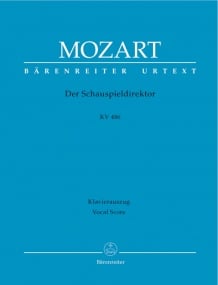 Mozart: Der Schauspieldirektor (K486) published by Barenreiter Urtext - Vocal Score