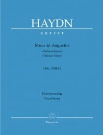 Haydn: Missa in Angustiis (Nelson Mass) (HobXXII:11) published by Barenreiter Urtext - Vocal Score