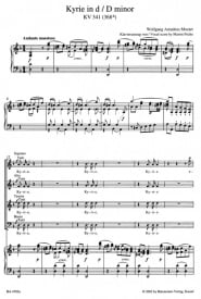 Mozart: Kyrie in D minor (K341) published by Barenreiter Urtext - Vocal Score