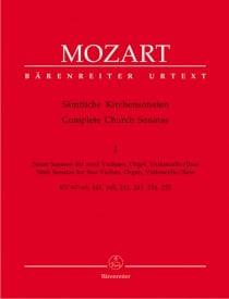 Mozart: Church Sonatas Volume 1 published by Barenreiter
