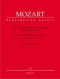 Mozart: Late Viennese Sonatas for Violin published by Barenreter