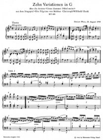 Mozart: Variations on Unser dummer Poebel meint K455 for Piano published by Barenreiter