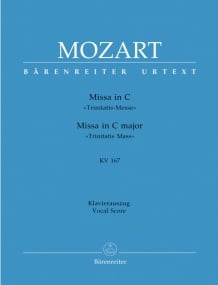 Mozart: Mass in C (K167) (Trinitatis-Messe) published by Barenreiter Urtext - Vocal Score