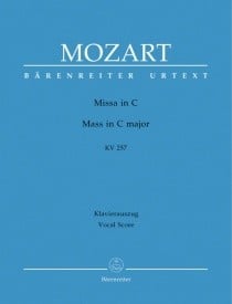 Mozart: Mass in C (K257) (Credo-Messe) published by Barenreiter Urtext - Vocal Score