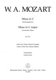 Mozart: Mass in C (K317) (Coronation Mass) published by Barenreiter Urtext - Choral Score