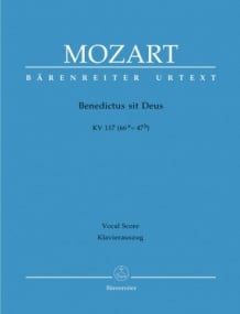 Mozart: Benedictus sit Deus (K117) published by Barenreiter Urtext - Vocal Score
