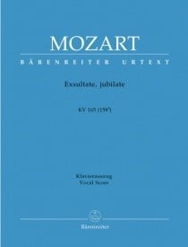 Mozart: Exsultate jubilate K165 published by Barenreiter - Vocal Score