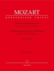 Mozart: Sinfonia Concertante in Eb KV364 published by Barenreiter - Full Score