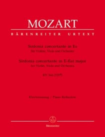 Mozart: Sinfonia Concertante in Eb K.364 for Violin & Viola published by Barenreiter