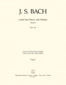Bach: Lobet Den Herrn published by Barenreiter - Continuo Part