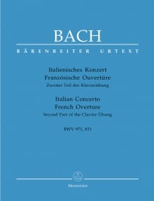 Bach: Italian Concerto & French Overture for Piano published by Barenreiter