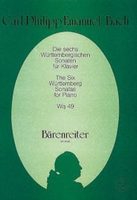 C P E Bach: Wuerttemberg Sonatas for Piano published by Barenreiter