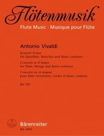 Vivaldi: Concerto for Flute in D (RV783) published by Barenreiter
