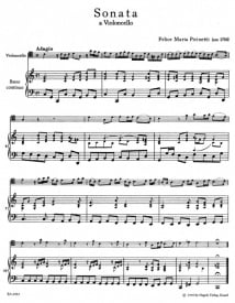 Picinetti: Sonata in C for Cello published by Barenreiter