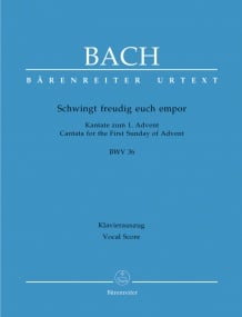 Bach: Cantata No 36: Schwinget freudig euch empor (BWV 36) (final version) published by Barenreiter Urtext - Vocal Score