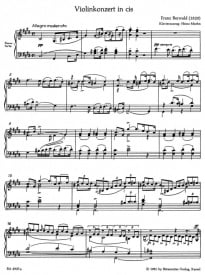 Berwald: Concerto for Violin in C# minor for Violin published by Barenreiter
