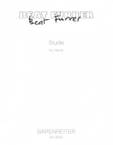 Furrer: Study for Piano published by Barenreiter