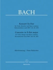 Bach: Concerto in Eb for Viola published by Barenreiter
