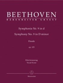 Beethoven: Ode To Joy from 9th Symphony published by Barenreiter - Vocal Score