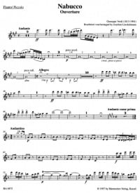 Verdi: Nabucco Overture arranged for Woodwind Quintet published by Barenreiter