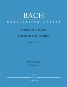 Bach: Magnificat in E-flat (BWV 243a) published by Barenreiter Urtext - Vocal Score