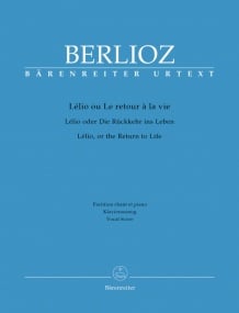 Berlioz: Lelio ou Le Retour a la vie published by Barenreiter Urtext - Vocal Score
