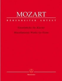 Mozart: Miscellaneous Works for Piano published by Barenreiter