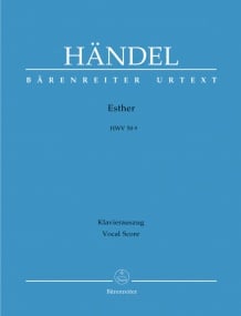 Handel: Esther (HWV 50a) published by Barenreiter Urtext - Vocal Score