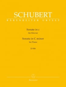 Schubert: Sonata in C Minor D958 for Piano published by Barenretier