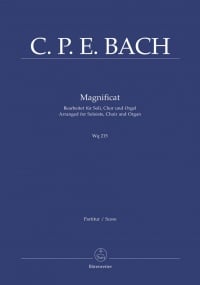 C P E Bach: Magnificat (Wq 215) (Version for Choir & Organ) (Series: Choir & Organ) published by Barenreiter - Vocal Score