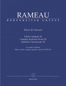 Rameau: Complete Keyboard Works Volume III for Harpsichord published by Barenreiter