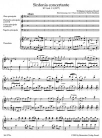 Mozart: Sinfonia concertante in Eb K297b published by Barenreiter