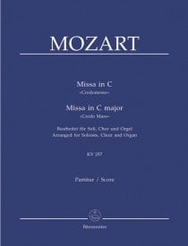 Mozart: Mass in C (K257) (Credo-Messe) (Series: Choir & Organ) published by Barenreiter - Vocal Score