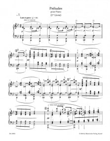 Debussy: Preludes I for Piano published by Barenreiter