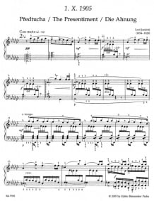 Janacek: 1. X. 1905 (Sonata) for Piano published by Barenreiter