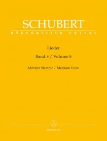 Schubert: Lieder Volume 8 for Medium Voice published by Barenreiter