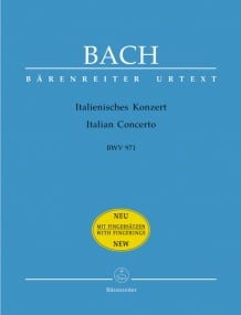 Bach: Italian Concerto (BWV 971) for Piano published by Barenreiter