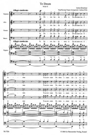 Bruckner: Te Deum (Version for Choir & Organ) (Series: Choir & Organ) published by Barenreiter - Vocal Score