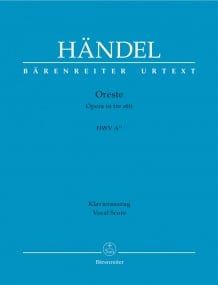Handel: Oreste (HWV A/11) published by Barenreiter Urtext - Vocal Score
