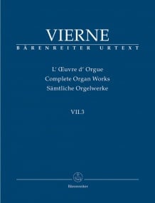 Vierne: Complete Organ Works Vol. 7/3: Pieces de Fantaisie en quatre suites (Livre III, 13-18), Op.54