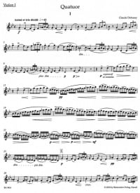 Debussy: String Quartet Opus 10 published by Barenreiter