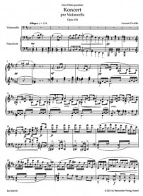 Dvorak: Concerto In B Minor Opus 104 for Cello published by Barenreiter