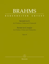 Brahms: String Sextet in G Opus 36 published by Barenreiter