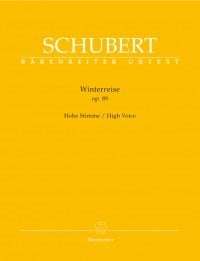 Schubert: Winterreise Op89 D911 for High Voice published by Barenreiter
