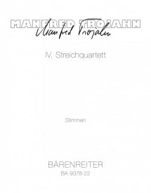 Trojahn: String Quartet No 4 published by Barenreiter (Set of Parts)