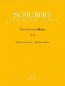Schubert: Die schoene Mullerin Op25 for Medium Voice published by Barenreiter