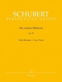 Schubert: Die schoene Mullerin Op25 for Low Voice published by Barenreiter