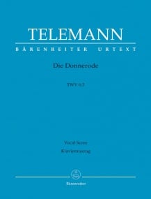 Telemann: Die Donnerode (TVWV 6: 3) published by Barenreiter Urtext - Vocal Score
