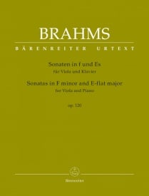 Brahms: 2 Sonatas for Viola and Piano Opus 120 published by Barenreiter
