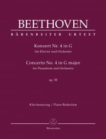 Beethoven: Piano Concerto No.4 in G Opus 58 published by Barenreiter